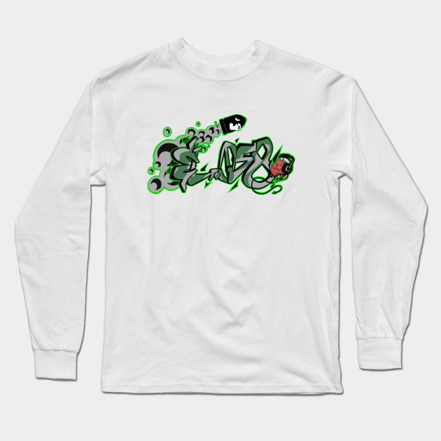 EL.058 Graffiti Long Sleeve T-Shirt by EL058